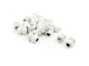 20 x PG16 Plastic Cable Glands 4mm 8mm Line Fasteners Fixers White