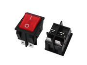 AC250V 15A I/O ON-OFF 4P DPST Green + Red Indicator Lamp Rocker Switch 2 Pieces AC250V 15A I/O ON-OFF 4P DPST Green + Red Indicator Lamp Rocker Switch 2 Pieces
