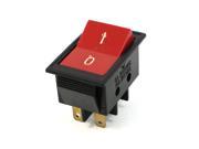 250VAC 6A 125VAC 10A 4 Terminals DPST On Off Rocker Switch Red