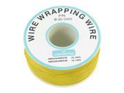 Unique Bargains 250Meter 30AWG Tin Plated Copper Wire Insulation Test Wrapping Cable Roll Yellow