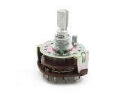 4P3T Single Deck Band Channel Selector Rotary Switch for Electronic Circuit