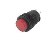 AC 250V 3A 2 Pin SPST ON OFF Self locking NO Round Push Button Switch Red