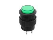SPST N O Latching Action Green Indicator Button Switch 3A 125VAC 1.5A 250VAC