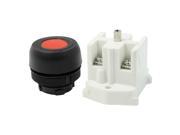 AC 380V 10A DPST Momentary Red Round Head Push Button Switch