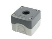 Gray Plastic 22mm Dia Hole Push Button Switch Control Station Box