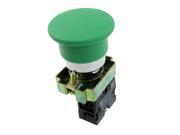 Green Sign Momentary Mushroom Push Button Switch 1 NO Normally Open ZB2 BE101C