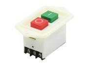 AC 380V 10A AMP 2 Button DPDT I O Self Locking Panel Mount Pushbutton Switch