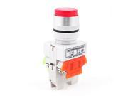 660VAC 10A 1NO 1NC 6 Terminal Red Latching Push Button Switch Y090 11DN