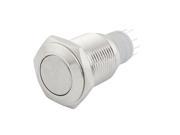 AC 250V 3A 16mm Stainless Steel Latching Push Button Switch 1NO 1NC SPDT