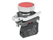 Red Cap 1NC 2 Terminal Button Switch 6A AC 240V ZBE 102 SPST