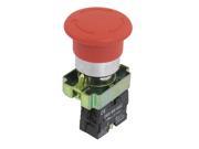 22mm NC Red Mushroom Emergency Stop Push Button Switch 600V 10A ZB2 BS542