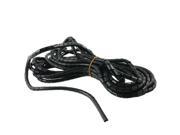 10.8M 35.4Ft PE Polyethylene Spiral Cable Wire Wrap Tube Black 10mm