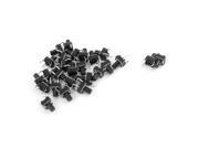 Unique Bargains 26 Pcs 6 x 6 x 12mm Panel Momentary Tactile Tact Push Button Switch 4 Pin Black