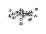 20 Pcs 4mm x 3mm 2 Pins Momentary SMD SMT Tactile Tact Push Button Switch