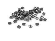 Unique Bargains 50pcs 4mmx3mm 4 Pin Momentary Round Pushbutton SMD SMT Tactile Tact Switch