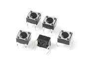 5PCS Home Appliance Spare Part Momentary Tact Switch 4.3x6.2x6.2mm DC12V 0.2A