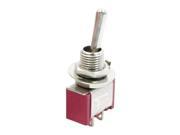 Red AC 125V 5A SPST 2 Pin On On 2 Positions Miniature Toggle Switch