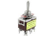 AC 250V 15A on off on 3 Position 6 Terminals Momentary 2P2T DPDT Toggle Switch