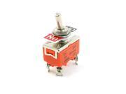 15A 250VAC ON OFF 2 Position 4 Screw Terminals DPST Toggle Switch