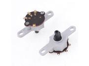 Unique Bargains 2 Pcs Home Office Plastic Electric Wall Fan Speed Control Switch Part White