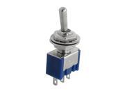 5pcs AC 125V 6A 3 Pin SPDT On Off On 3 Position Mini Toggle Switch Blue