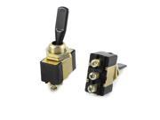 2 Pcs SPST ON OFF ON 3 Screw Terminal Toggle Switch AC 250V 10A 125V 15A