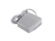 AC 250V 10A SPDT NO NC Momentary Non slip Power Foot Pedal Switch Gray