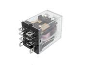 JQX 13F LY2 220 240VAC Coil Voltage 2P2T 8 Pins 10A Red LED Light Power Relay