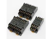 Unique Bargains 5 Pcs PYF14A 14 Pins Power Relay Socket Base Holder Stand for H3Y 4