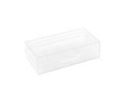 Clear Hard Plastic Case Storage Box for 18670 18650 CR123A 17670 Batteries