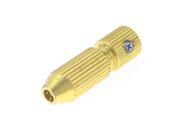 Unique Bargains Gold Tone Brass Bullet Shaped Fit Motor Shaft Dia 0.125 Drill Chuck