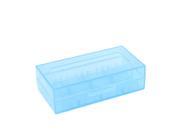 Blue Hard Plastic Case Storage Box for 18670 18650 CR123A 17670 Batteries