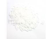 200 Pcs White Pointed Ended 3cm Long Hot Hollow Extrution Rod