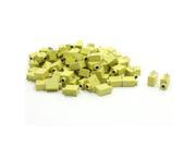 Unique Bargains 99 Pcs 3.5mm MP4 MP3 Audio Yellow Headphone Jack Connector 5 Terminal