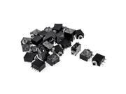 Unique Bargains 30 Pcs 5 Terminals Black PCB Mount Stereo Female 3.5mm Jacks Connectors Socket