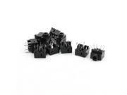 Unique Bargains Black Female 5 Pin 3.5mm Audio Stereo Jacks Socket 10Pcs for Headphone