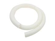Unique Bargains 5.9Ft 40mm Outer Dia White Plastic Flexible Electric Corrugated Hose Tube