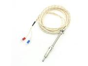 Unique Bargains Tension Spring Thermocouple K Type Temperature Sensor 0 600 Celsius 19.7Ft