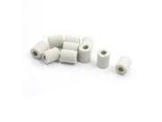 10.5mm OD 4mm High White Ceramic Insulation Protection Pipe Tube 10 PCS