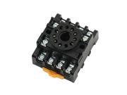 Replacement PF113A 11 Screw Terminals DIN Rail Relay Base Socket for JTX 3C