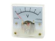 91C4 DC 0 5V Analogue Pointer Panel Meter Voltmeter