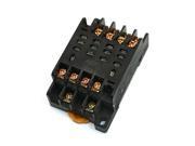 PTF14A 14 Terminals 35mm DIN Rail Power Relay Socket Base for LY4NJ