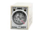 AC 220V DPDT 0 10 Seconds Timer Power On Delay Time Relay 8 Pin H3Y 2