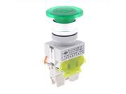 AC 660V 10A 1NO 1NC DPDT Green Momentary Emergency Stop Push Button Switch