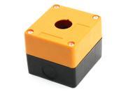 22mm Dia Button Hole Orange Plastic Single Switch Control Station Shell