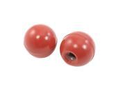 Unique Bargains 2 x 42mm Dia Solid Red Plastic Ball Lever Knobs for Machine Tools