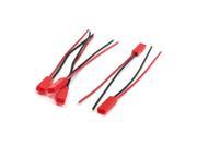 5Pcs 100mm Long 22AWG RC Plane Wire w JST Female Connector