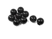 10 x Black Plastic Balls Knobs 42mm Dia 12mm Bore for Industrial Machine Handle