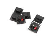 6pcs Red Black Push in Type Horizontal Plastic Shell Speaker Terminals Plate 6pcs Red Black Push in Type Horizontal Plastic Shell Speaker Terminals Plate