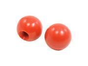 2 Pcs Red Plastic Solid Ball Knobs 12mm Bore for Machine Tool Levers Joysticks